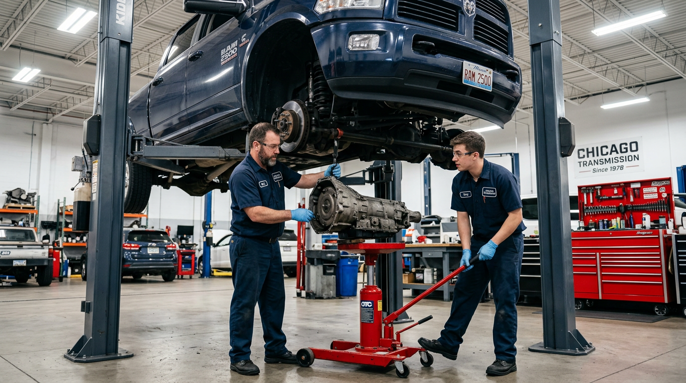 2018 Ram 1500 Transmission Repair Cost in Arlington Heights: ZF 8HP70 Issues and Real Pricing - Arlington Heights Transmission photo