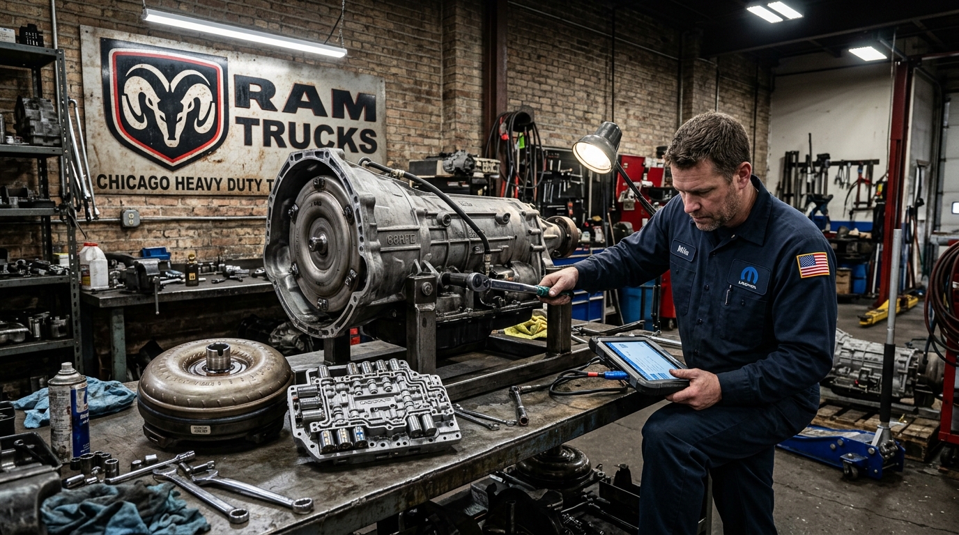 2018 Ram 1500 Transmission Repair Cost in Arlington Heights: ZF 8HP70 Issues and Real Pricing - Arlington Heights Transmission photo