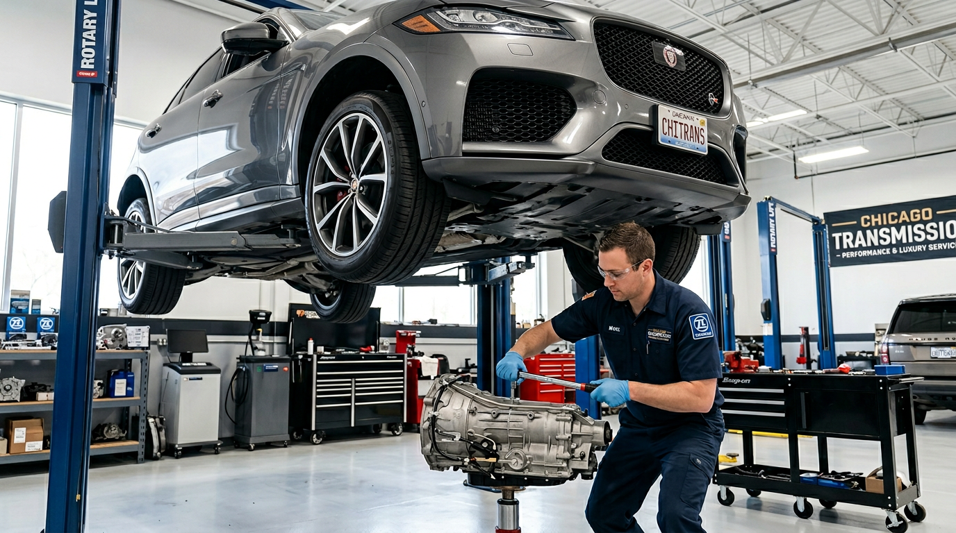 Transmission repair specialist diagnosing p0741 in Arlington Heights IL