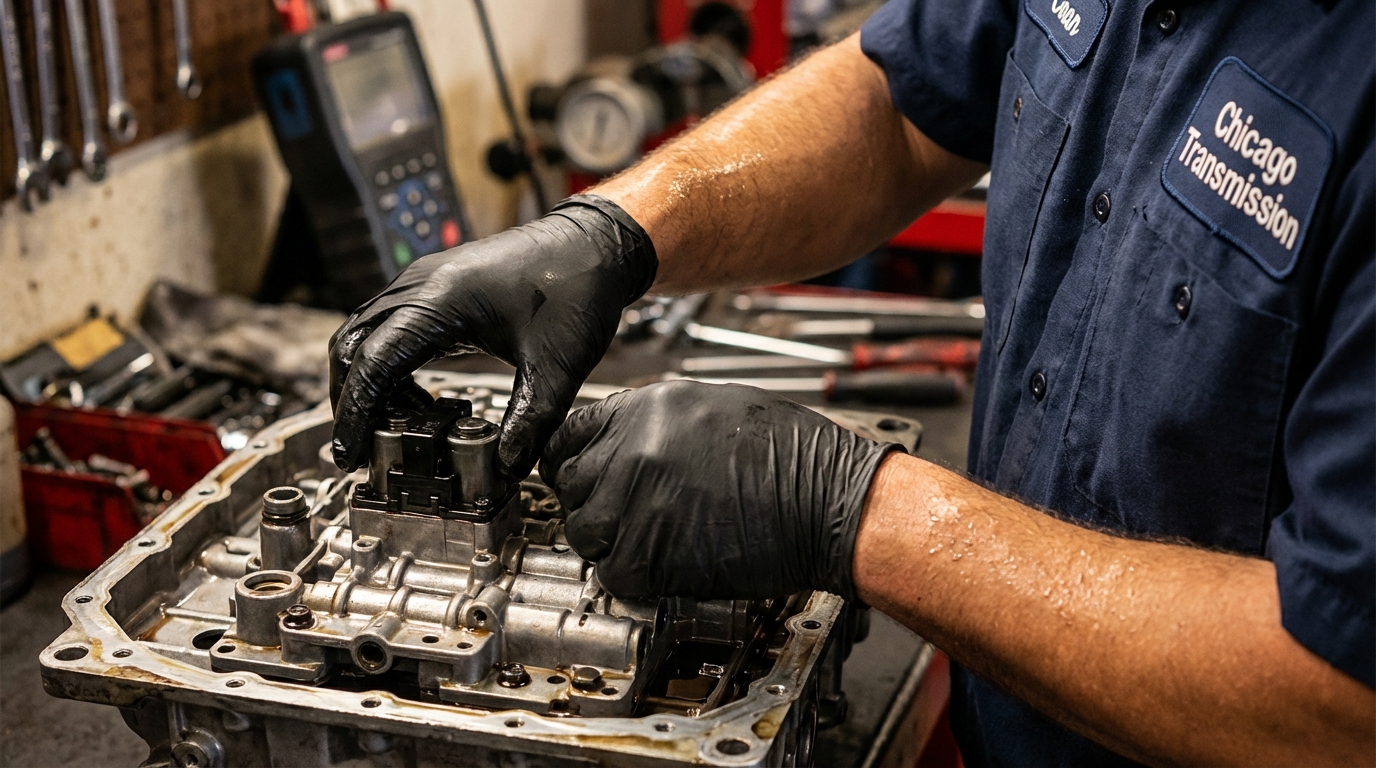 P0755 repair service - Arlington Heights Transmission 2-year / 24,000-mile warranty rebuild
