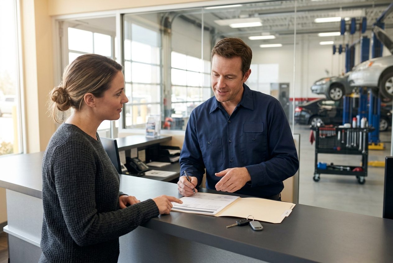 Payment options conversation for less than perfect credit transmission repair