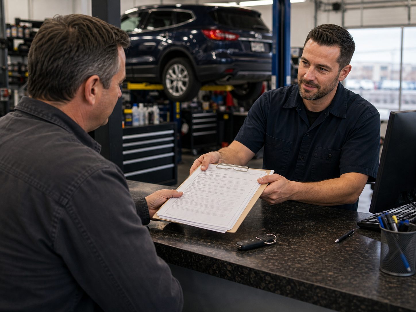 Written transmission repair estimate handoff for Buffalo Grove customers