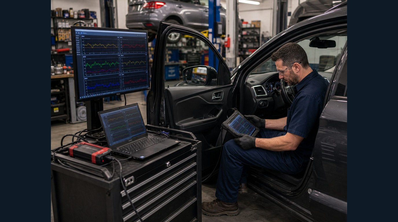 scan data review for Deer Park transmission symptoms
