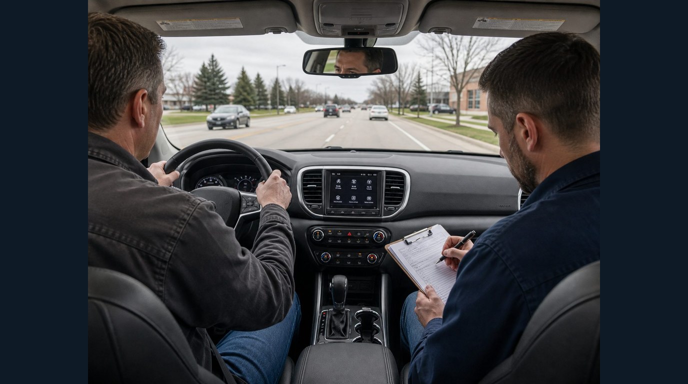 road test notes for Deer Park slipping and shifting complaints