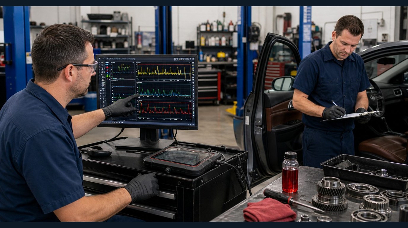 oscilloscope and live-data review for Deer Park diagnostics