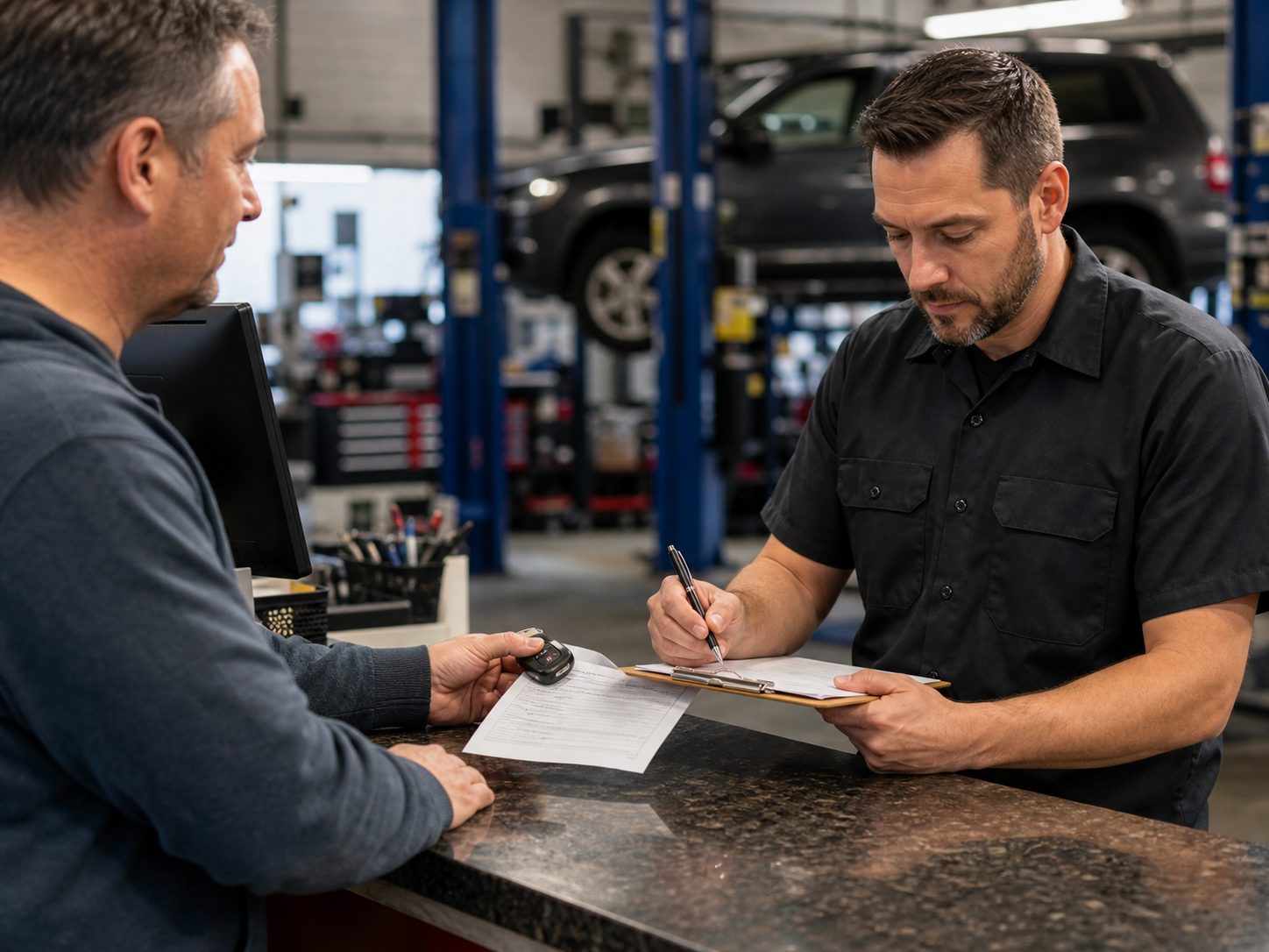 Hoffman Estates transmission repair intake for symptoms, mileage, and prior estimates