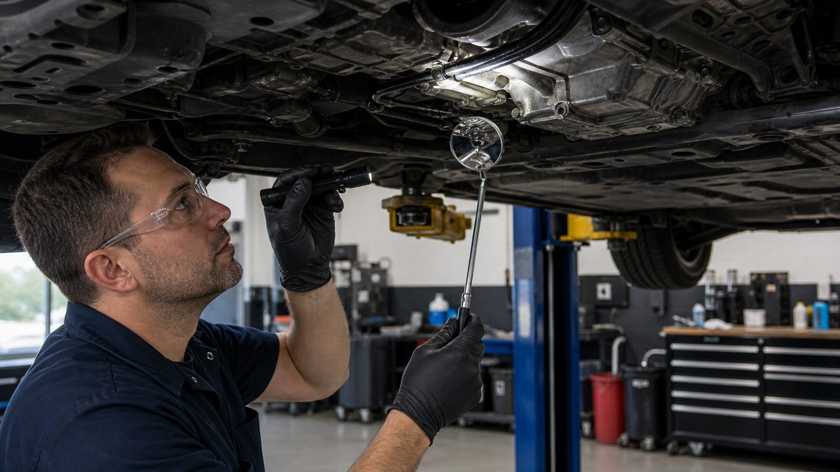 Cooler line and transmission case inspection before repair recommendation