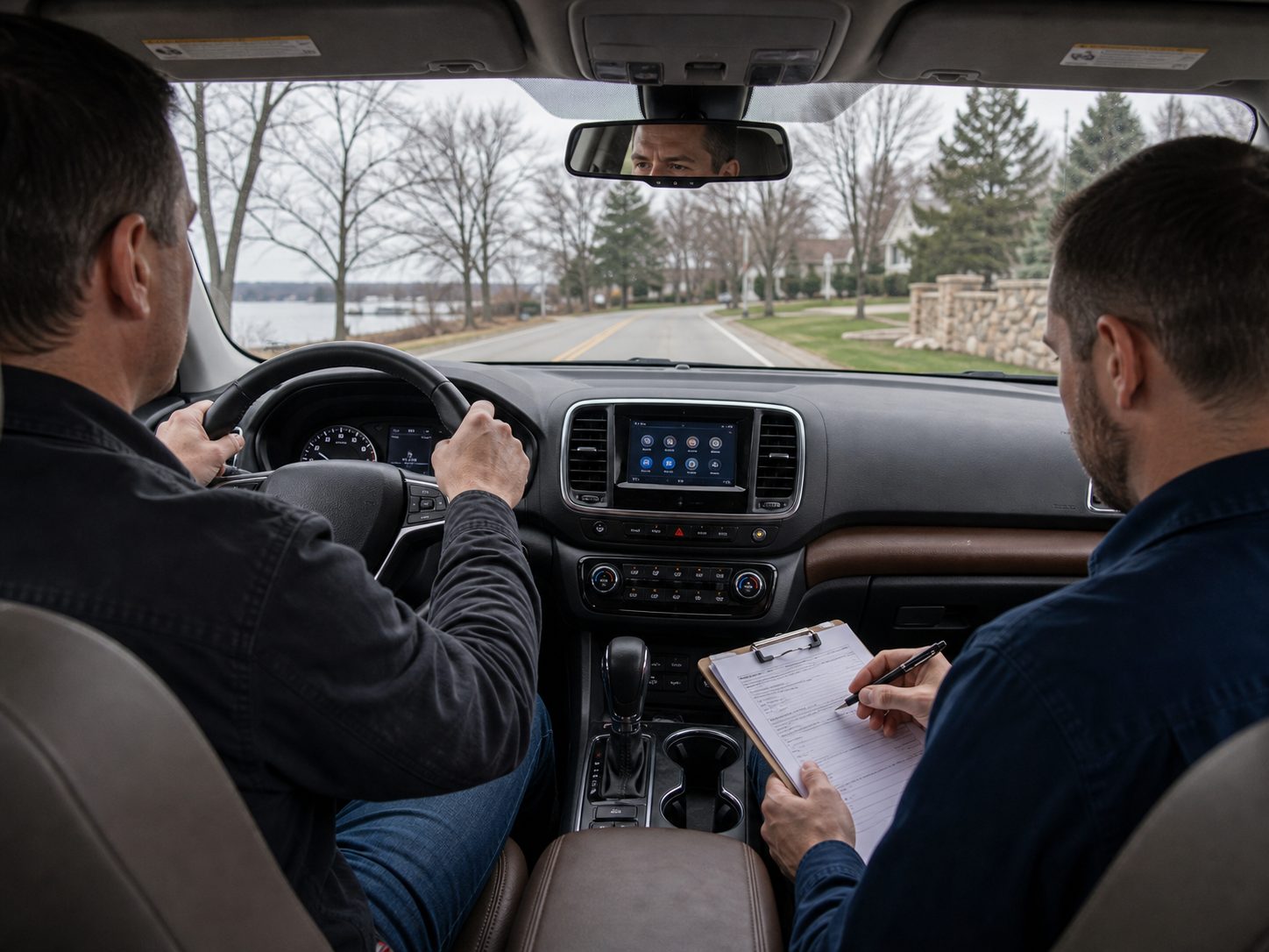 Inverness road test for slipping and delayed shifting on residential drives
