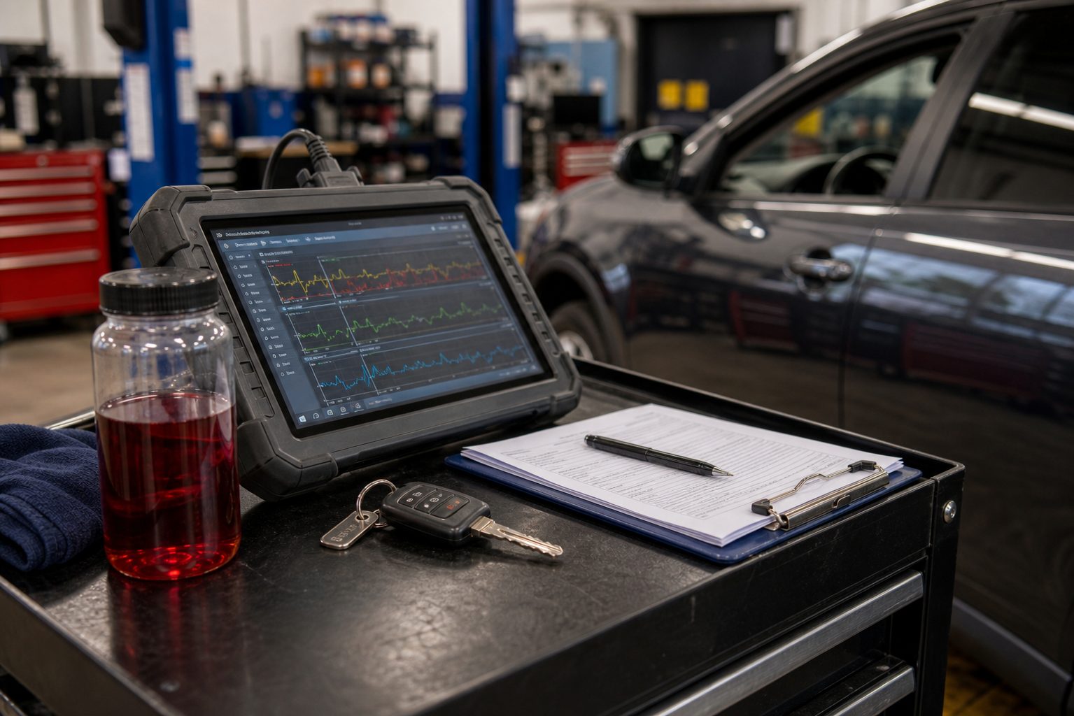 Road test verification for Palatine transmission symptoms