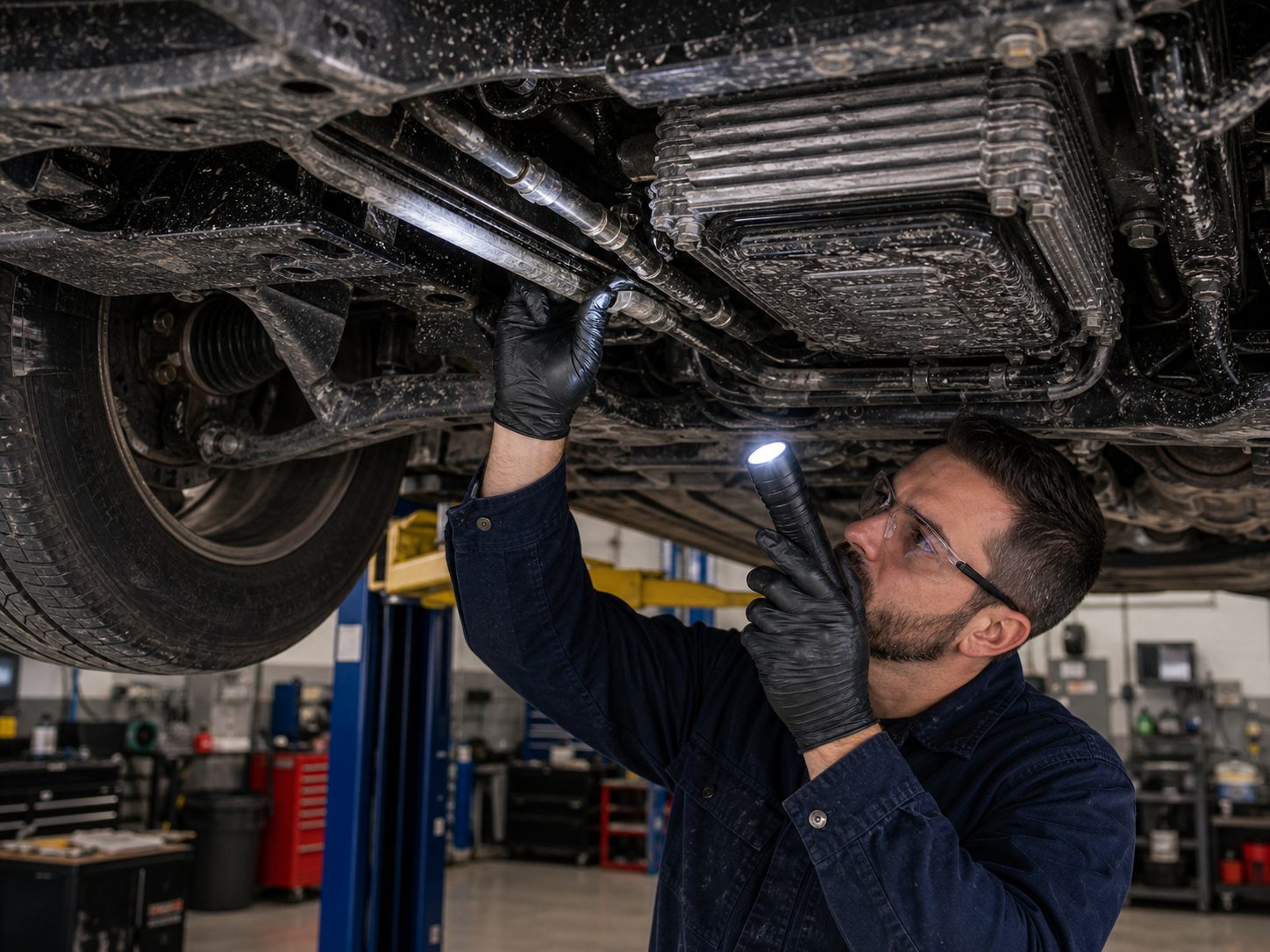 Transmission cooler line and axle seal inspection for Prospect Heights vehicles