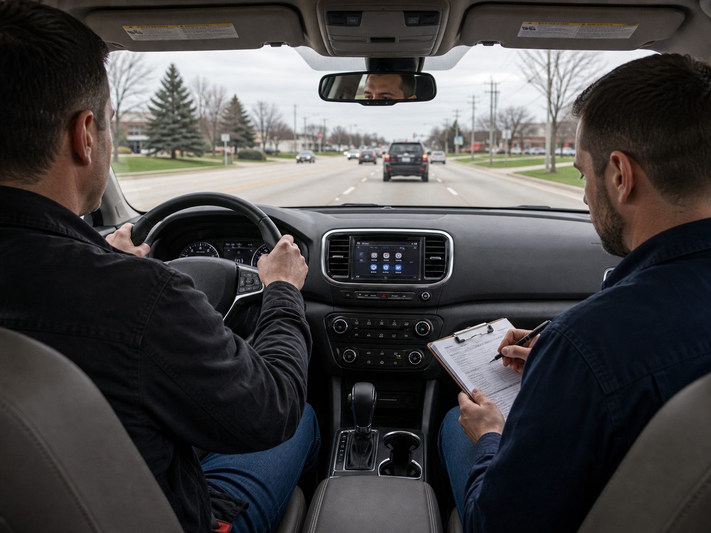 Prospect Heights road test for slipping and delayed shifting near Palatine Road