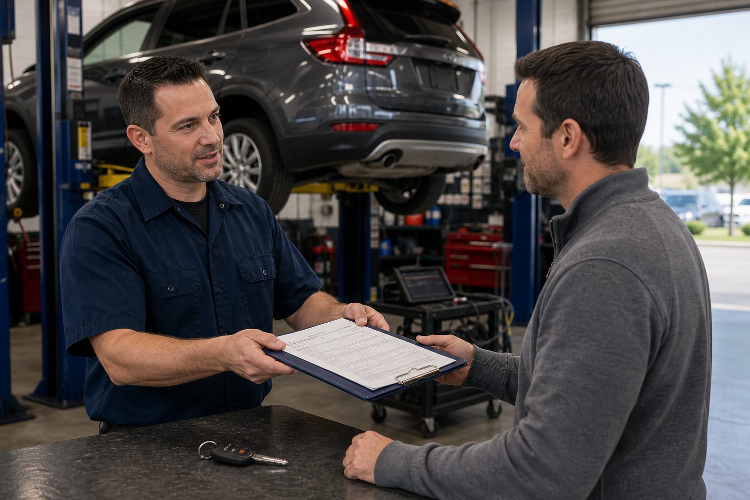 Transmission pan and magnet inspection for Schaumburg repair decision