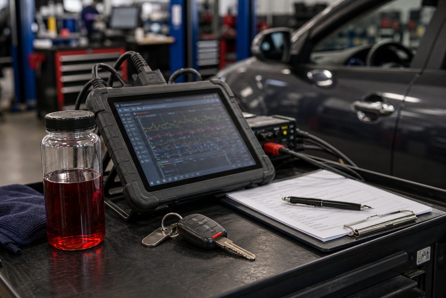 Road test verification for Schaumburg transmission symptoms