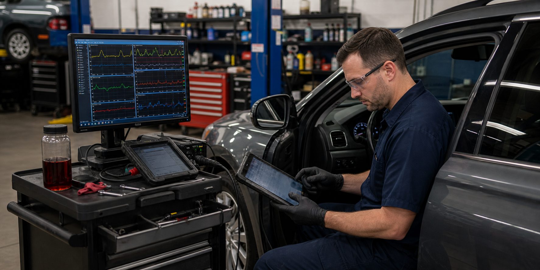 Transmission fluid leak and warning sign inspection for Schaumburg drivers
