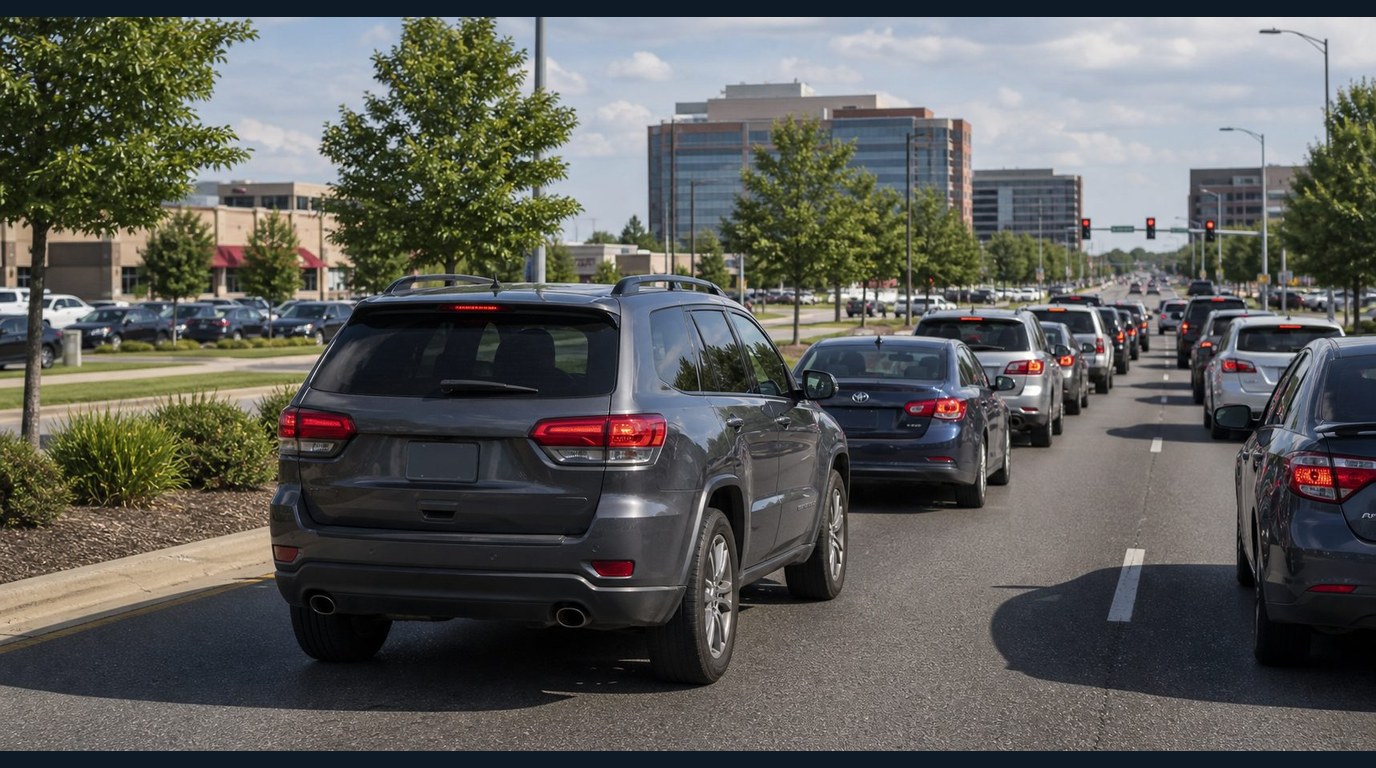 stop and go road test context for South Barrington commuters