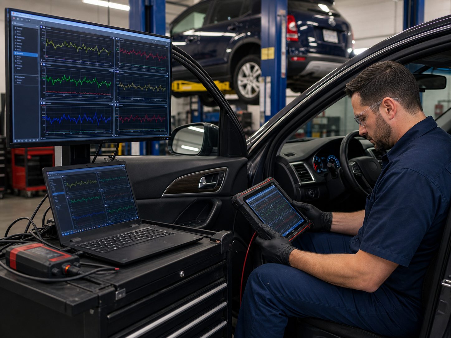 Transmission diagnostic scan data review for Wheeling drivers