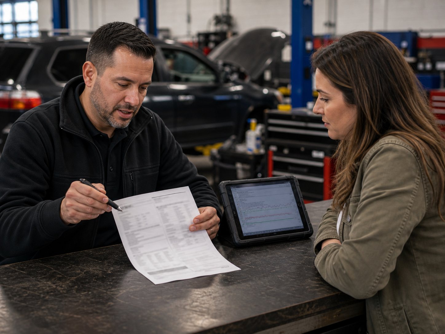 Second opinion review of an existing transmission estimate with scan data and intake notes