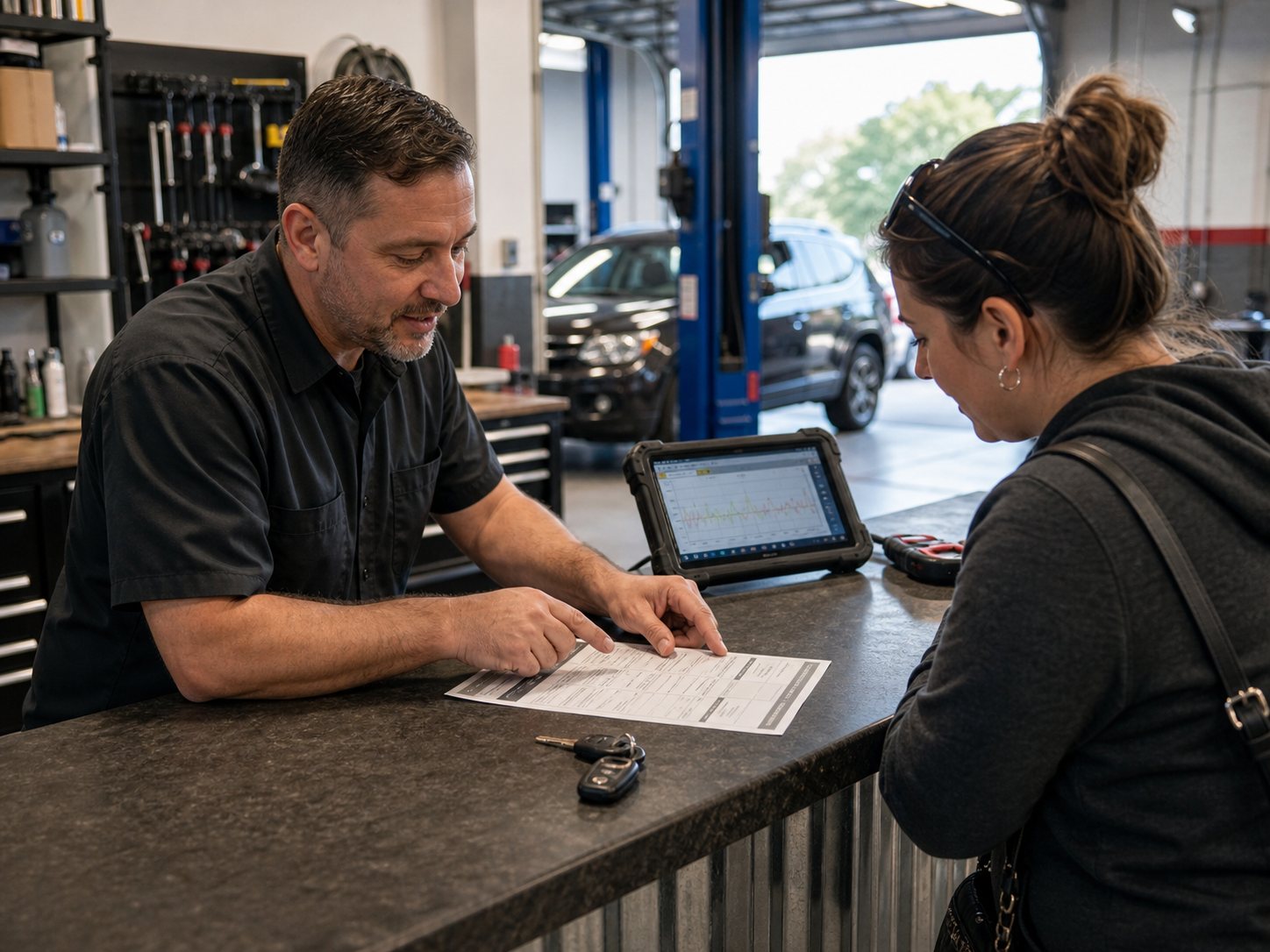 Free diagnostic intake with scan results and repair estimate review in Arlington Heights