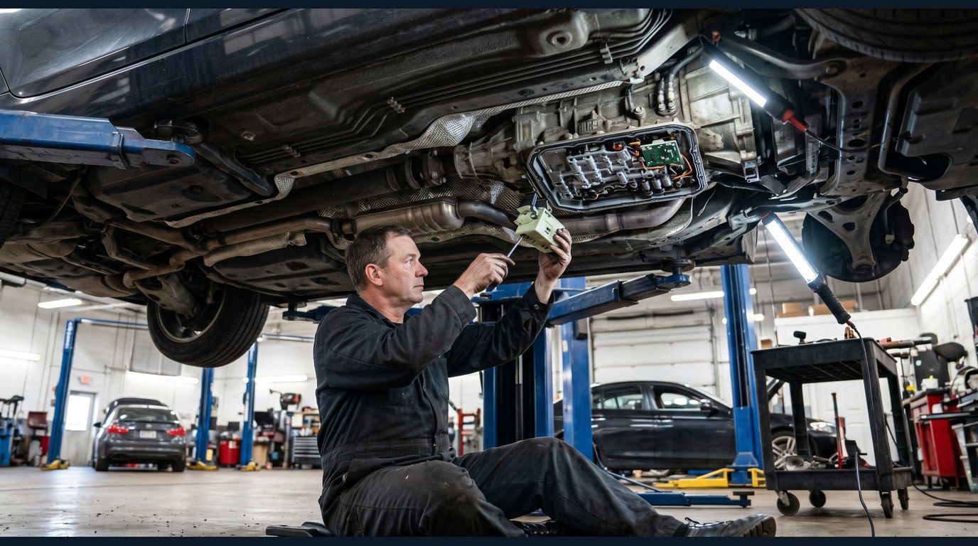 Transmission Parts repair path inspection transmission rebuild bench and underbody inspection for Transmission Parts repair planning