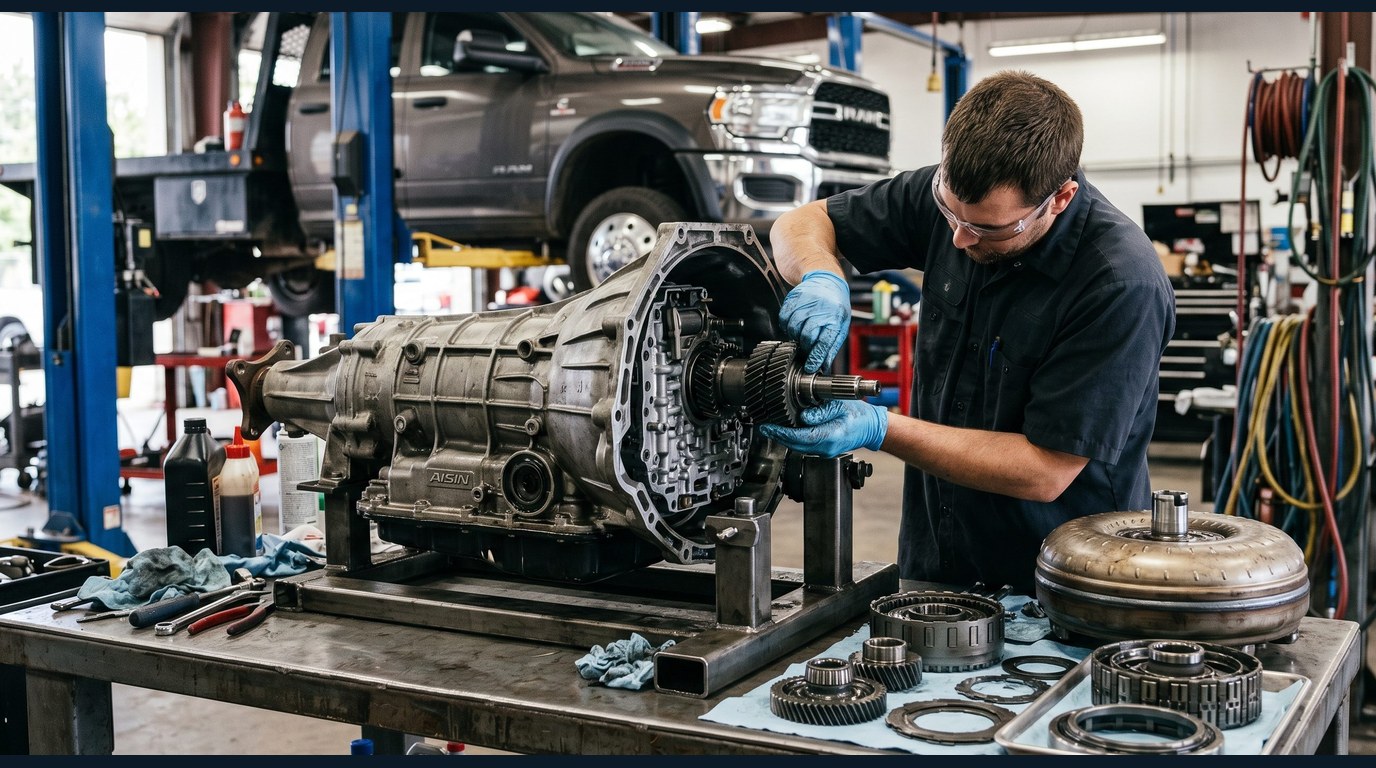 automatic transmission slipping and road-test diagnosis for Transmission Fluid Service repair plan