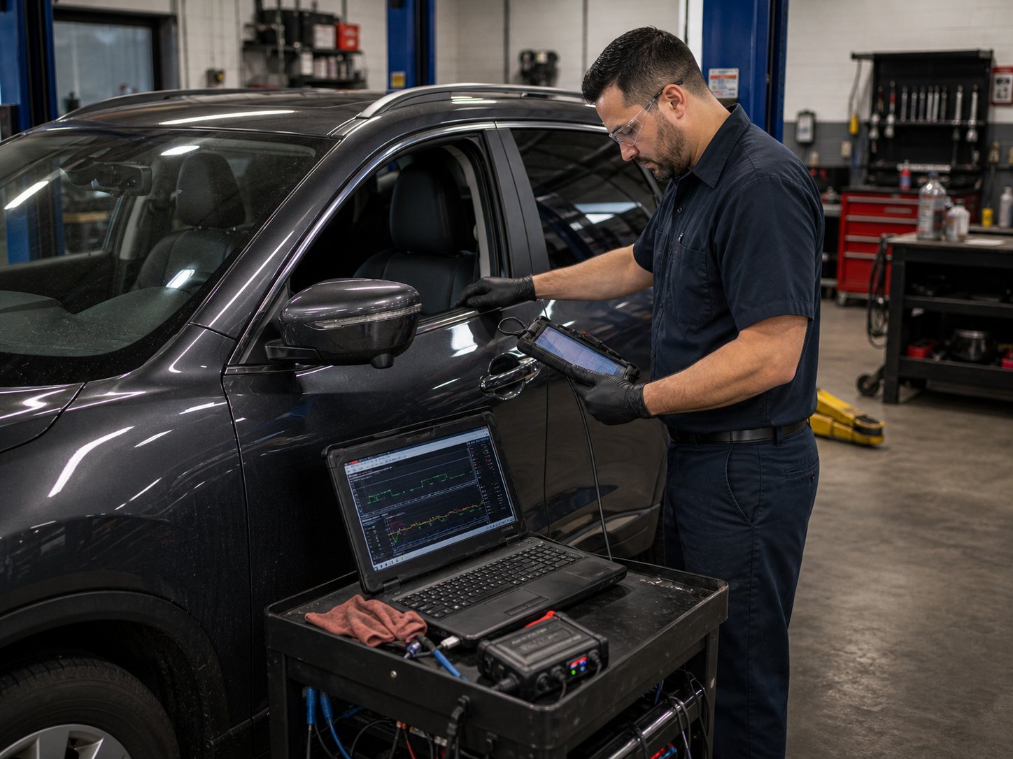 Final scan and road test verification after transmission rebuild installation