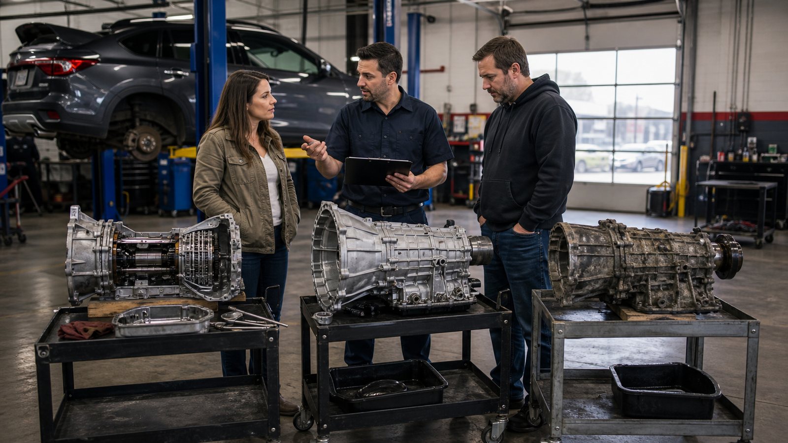 Rebuild remanufactured and used transmission options compared before authorization