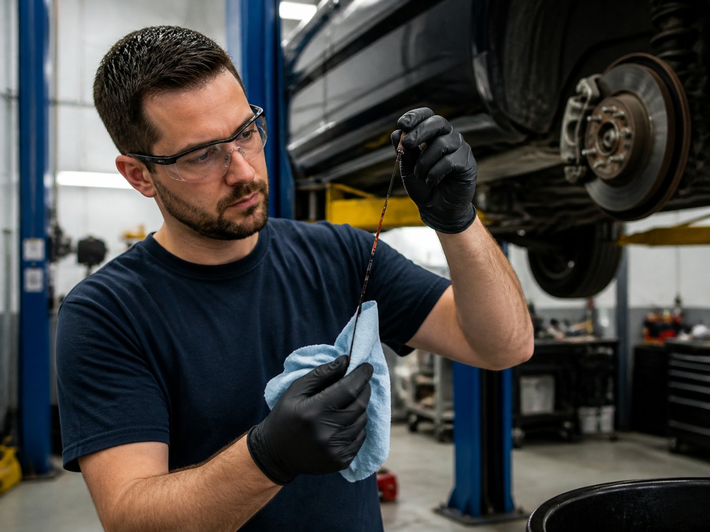 Transmission fluid condition check for warning signs before repair in Arlington Heights