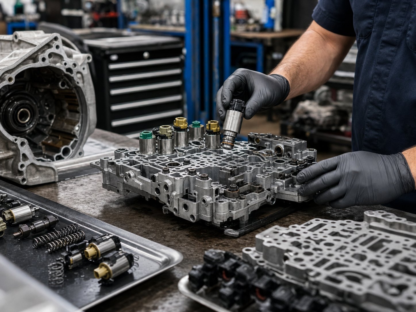 Valve body and solenoid inspection for targeted transmission repair