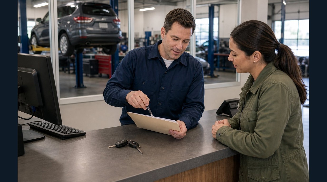Arlington Heights Transmission support counter for appointment and repair status questions