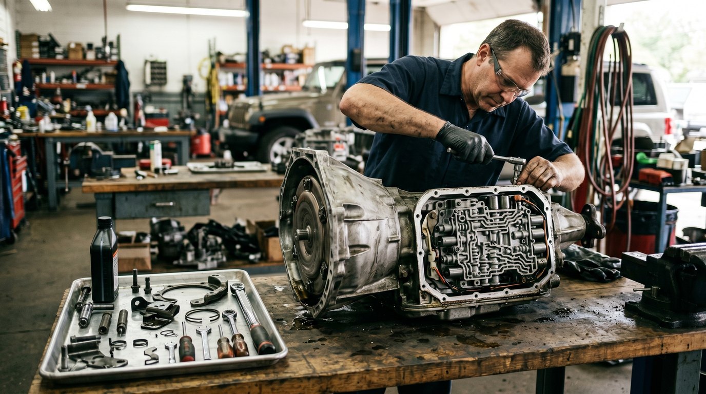 Mopar 45RFE hard-parts and valve body inspection for Chrysler inspection