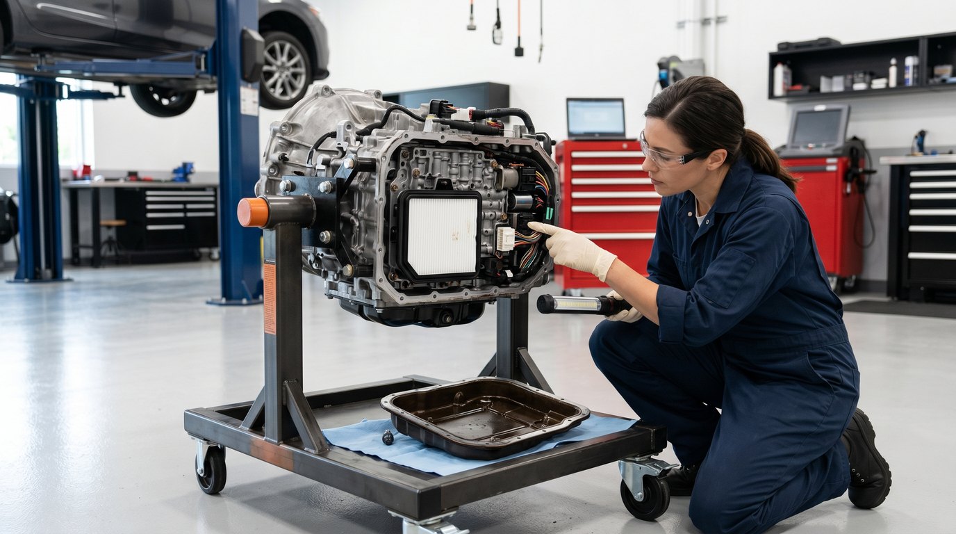 Ford 5R55 servo bore and transmission repair inspection for Ford Explorer symptoms