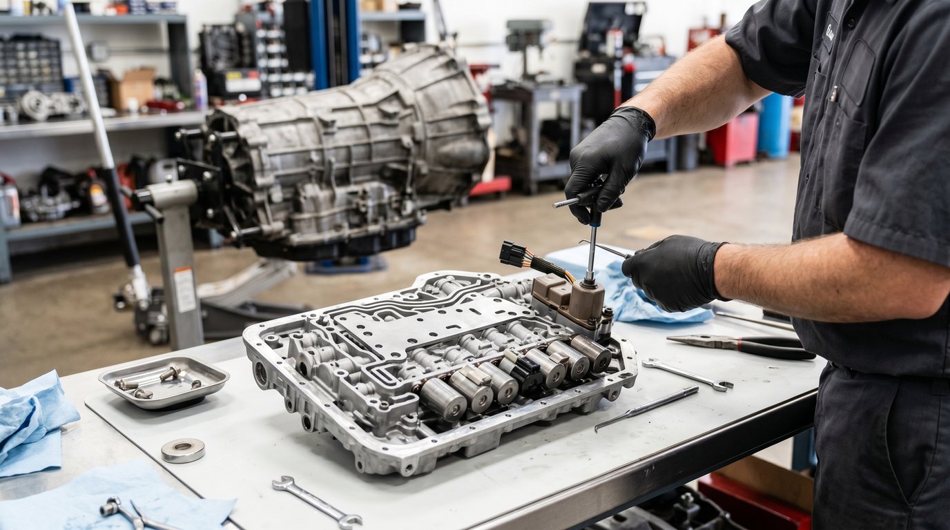 Ford Mustang repair path inspection Ford AOD classic automatic transmission rebuild inspection for Ford Mustang repair planning
