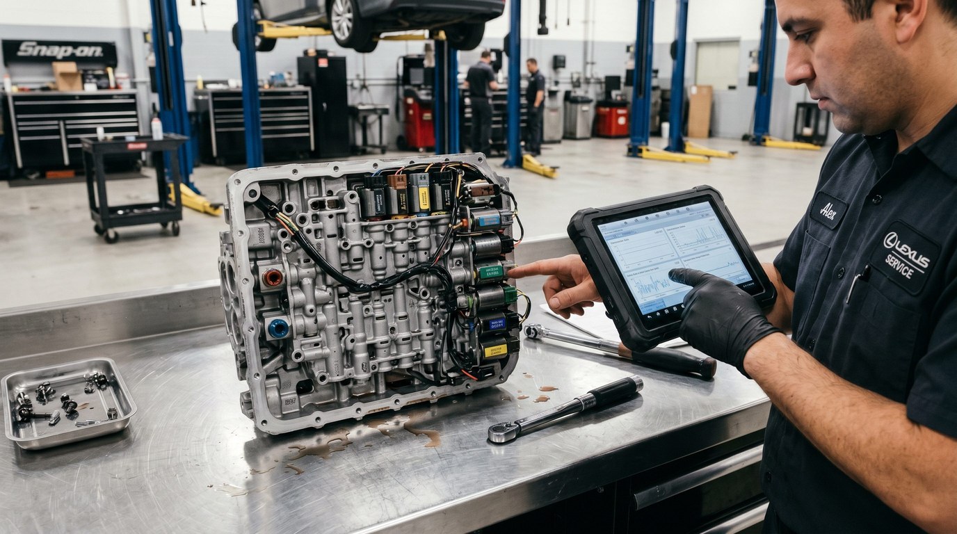 Ford transmission repair planning Ford 5R55 transmission inspection and scan review