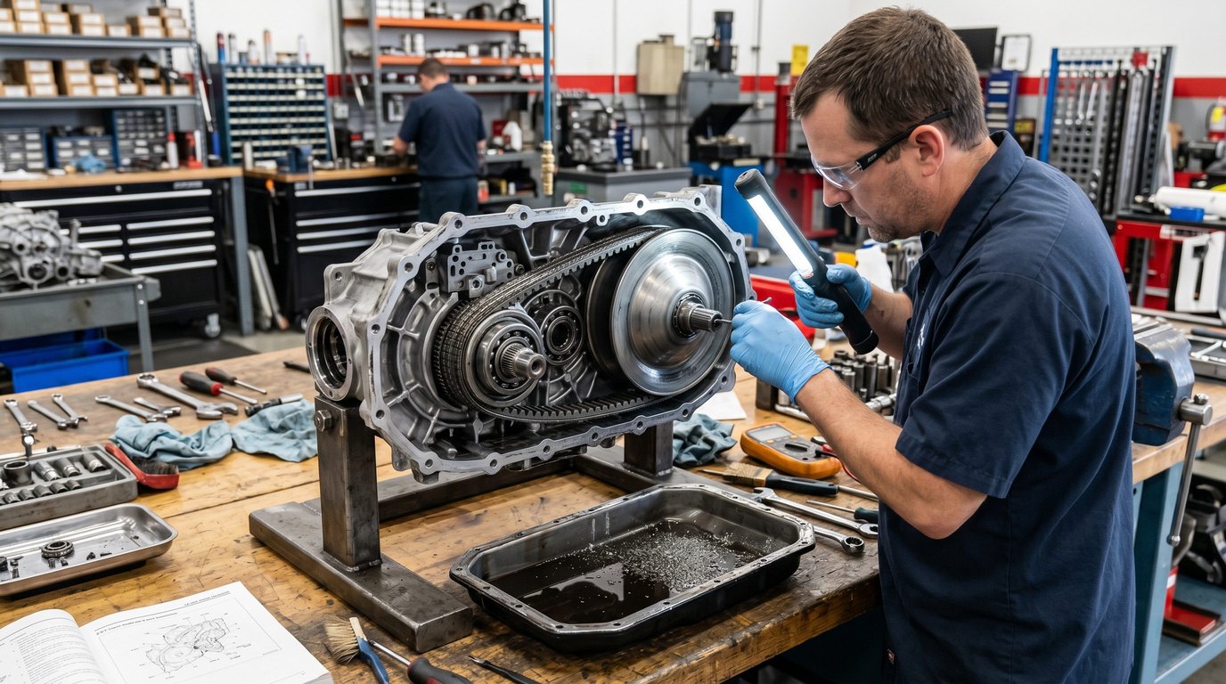CVT belt and pulley inspection for Honda CR-V repair plan