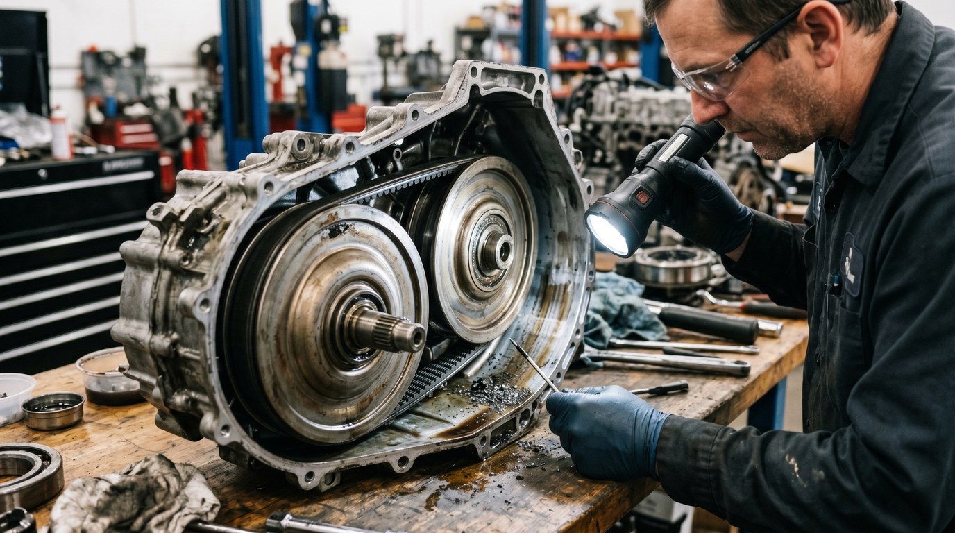 Hyundai transmission diagnosis in Arlington Heights Hyundai A6LF automatic transmission rebuild and internal inspection