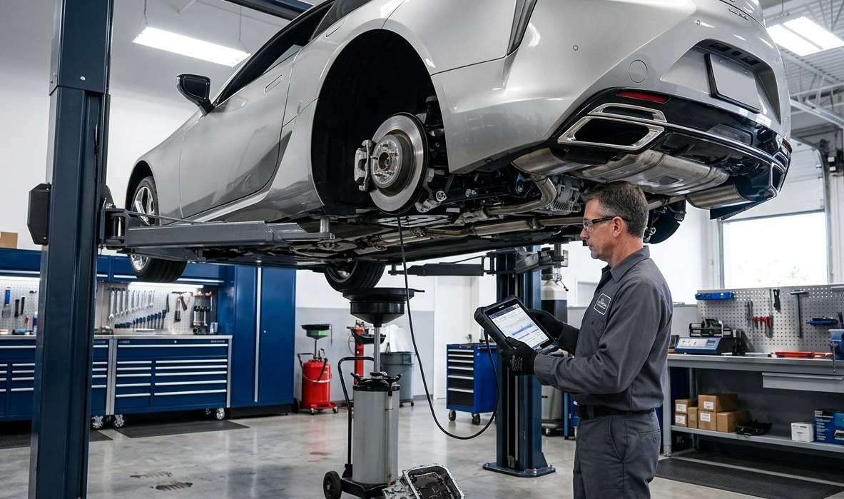 NX hybrid/CVT/Aisin automatic, AWD, shudder, warning light, and drivability diagnosis Lexus NX transmission and AWD inspection for Lexus NX transmission repair in Arlington Heights