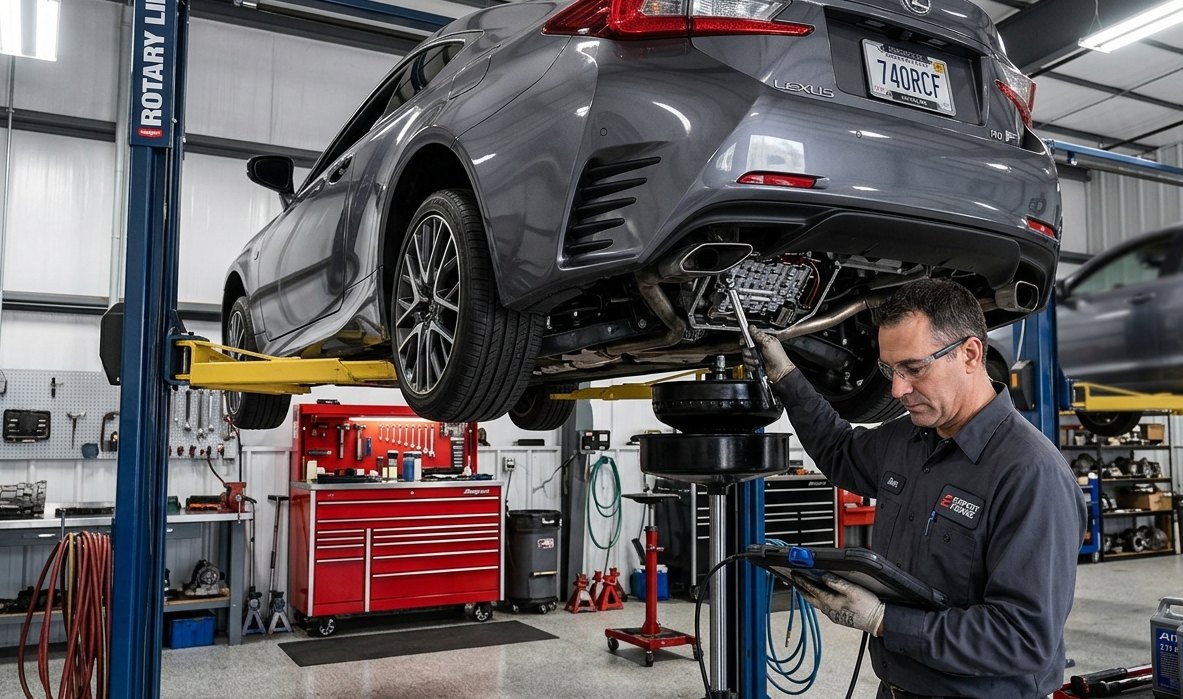 Lexus RX350 transmission and AWD inspection for Lexus RX350 transmission repair in Arlington Heights