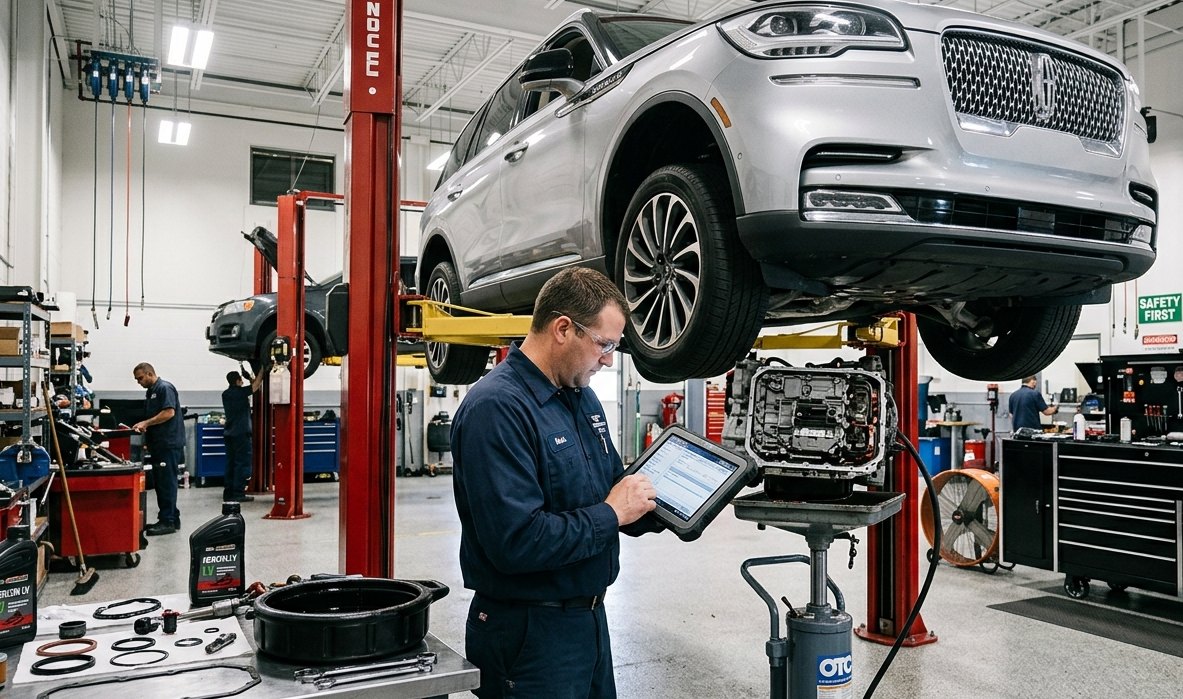 Continental automatic, AWD, torque converter, valve body, and shift diagnosis Lincoln Continental transmission and drivability inspection for Lincoln Continental transmission repair in Arlington Heights