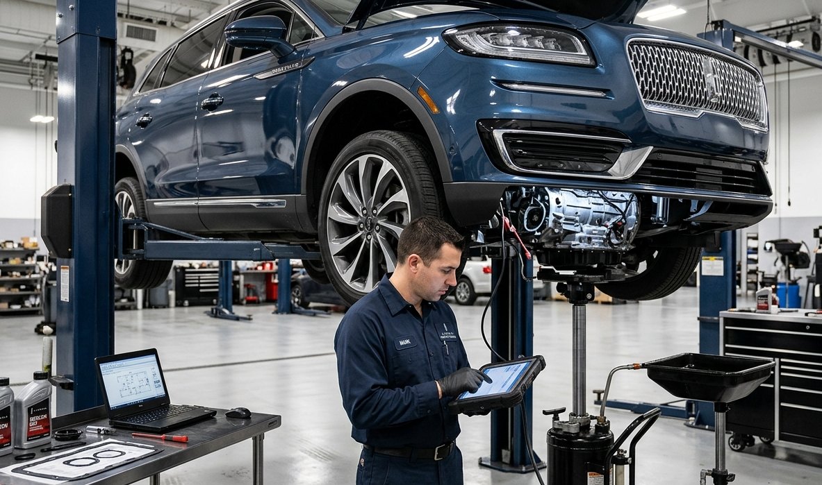 MKT 6-speed automatic, AWD, converter, load, and driveline diagnosis Lincoln MKT transmission and AWD inspection for Lincoln MKT transmission repair in Arlington Heights