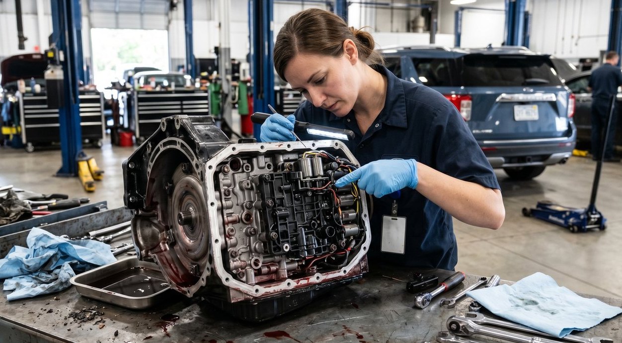 Ford Lincoln 6F35 transmission inspection for Lincoln Nautilus symptoms