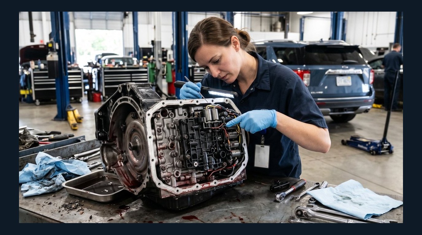 Lincoln transmission repair planning Lincoln MKX Ford 6F35 transmission inspection