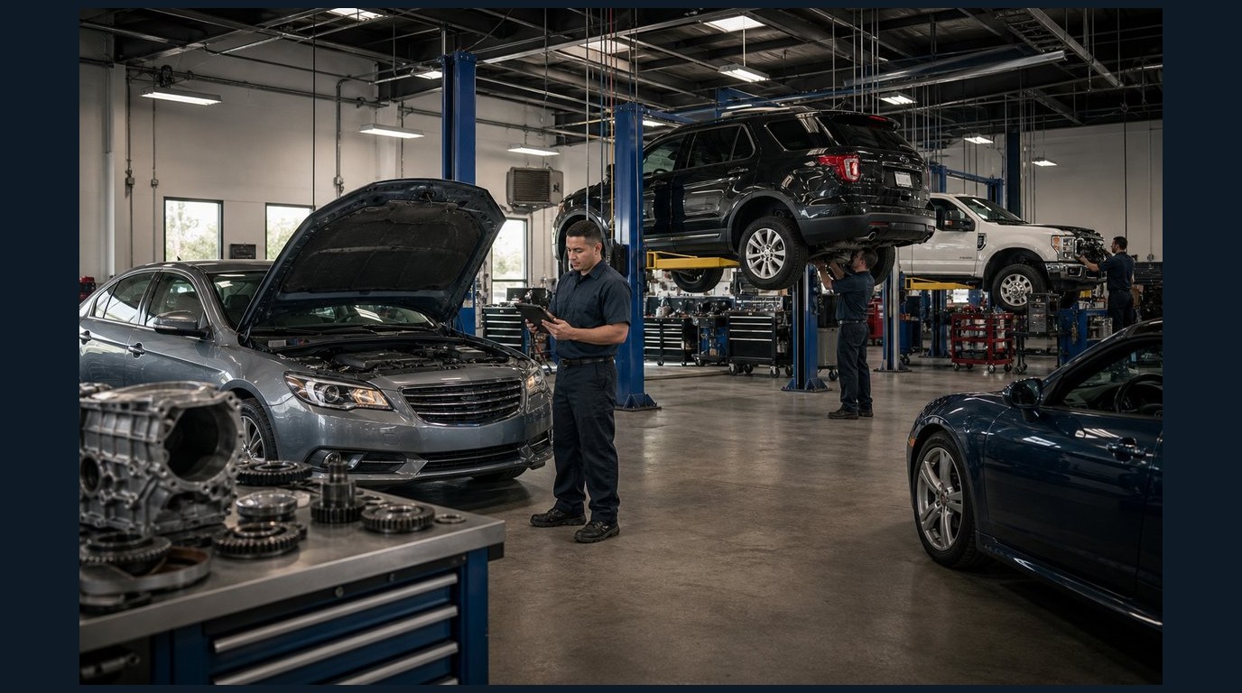 All makes transmission repair in Arlington Heights multi-make diagnostic lineup for Arlington Heights transmission repair