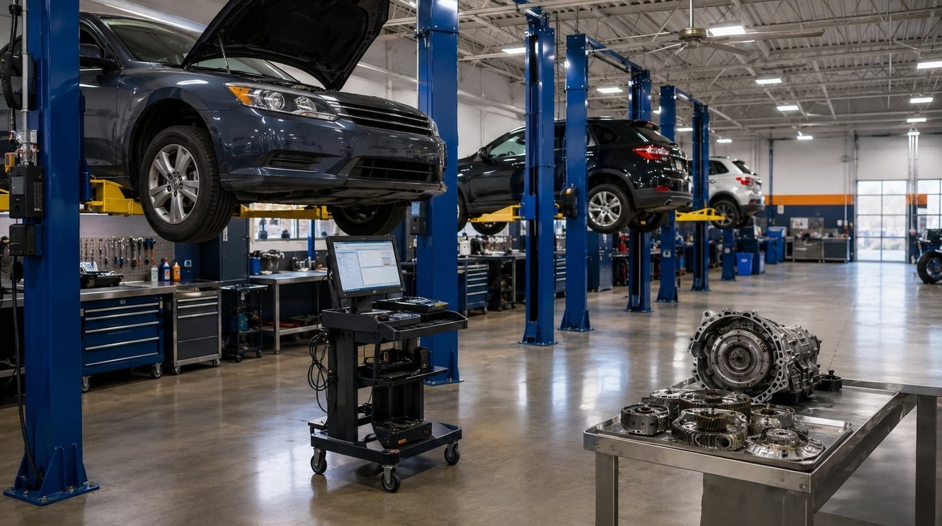 automatic transmission diagnostic bays for multiple makes