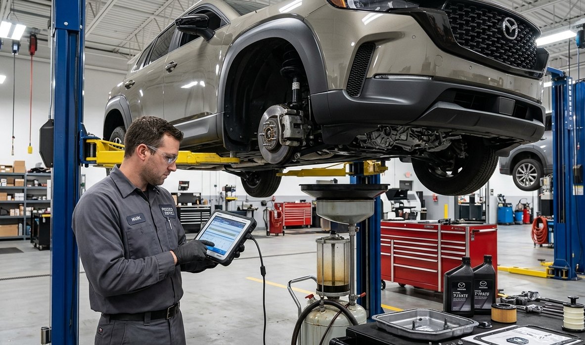 CX-3 Skyactiv automatic, FW6A-EL, AWD, shift flare, and drivability diagnosis Mazda CX-3 transmission and drivability inspection for Mazda CX-3 transmission repair in Arlington Heights