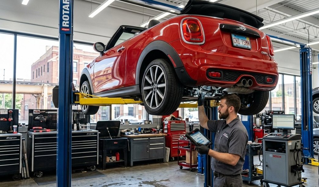 Mini Convertible automatic, manual, clutch, top-down drivability, and scan diagnosis Mini Convertible transmission and drivability inspection for Mini Convertible transmission repair in Arlington Heights