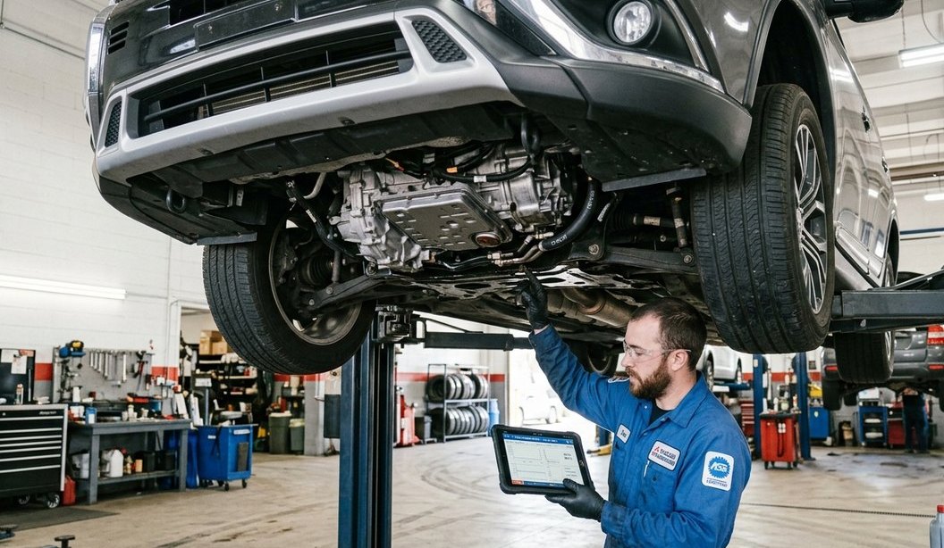Outlander CVT, AWD, converter, cooler, and family SUV diagnosis Mitsubishi Outlander CVT and AWD inspection for Mitsubishi Outlander transmission repair in Arlington Heights