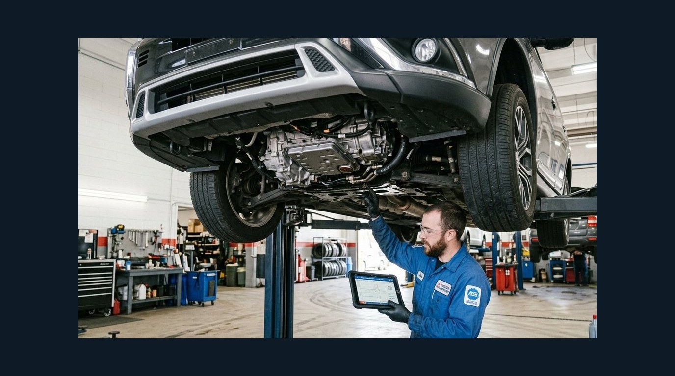 Mitsubishi transmission diagnosis in Arlington Heights Mitsubishi Outlander transmission diagnostic inspection