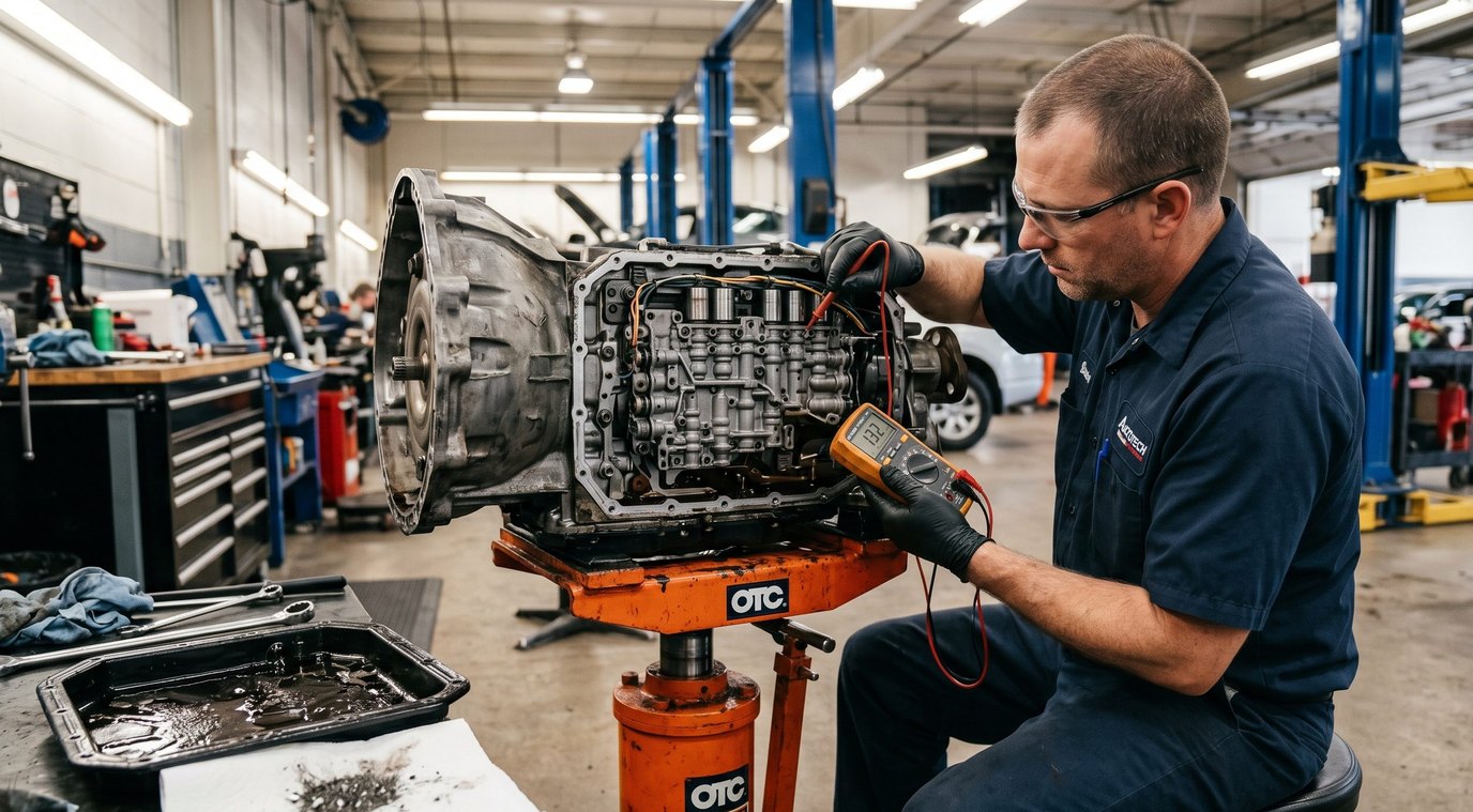 Nissan RE5R05A transmission unit inspection for Nissan Frontier warning signs