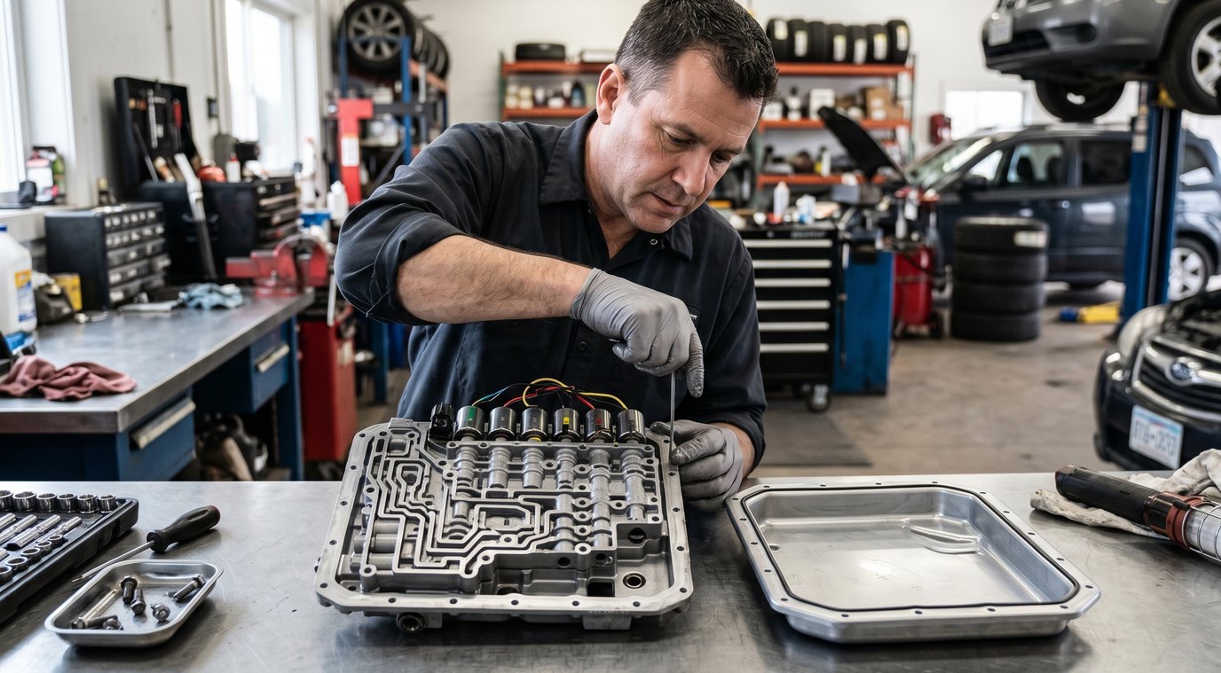 CVT valve body and belt wear inspection for Nissan Pathfinder warning signs
