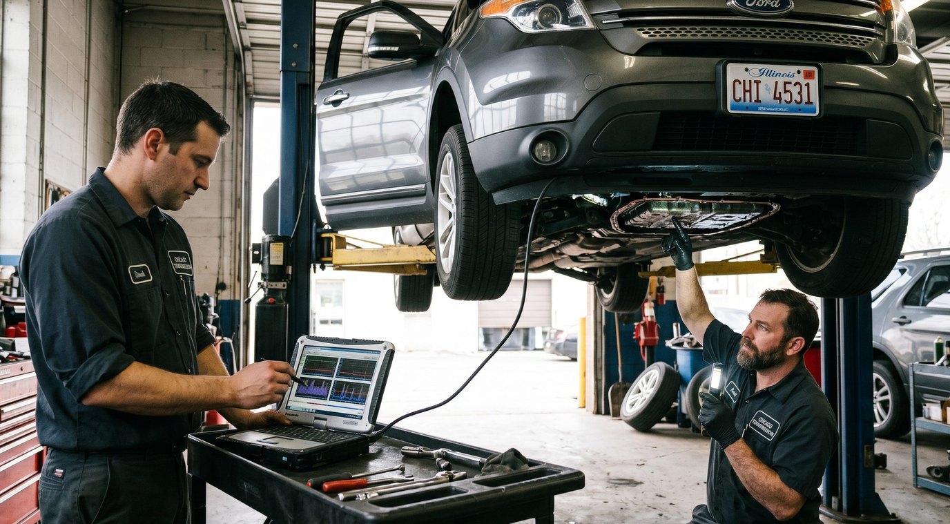 Ram AS69RC heavy-duty transmission service inspection for RAM ProMaster warning signs